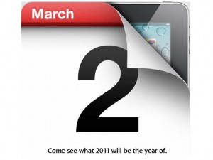 Apple to Launch ipad 2 on March 2nd