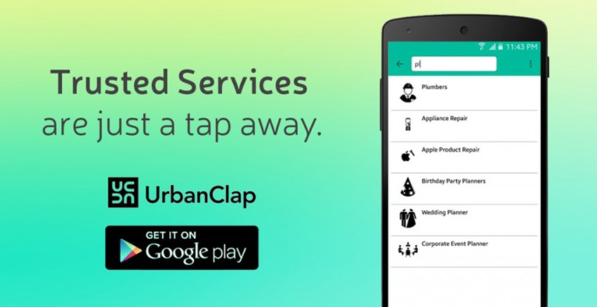 Urban Clap – Providing Professional Services at your Doorsteps